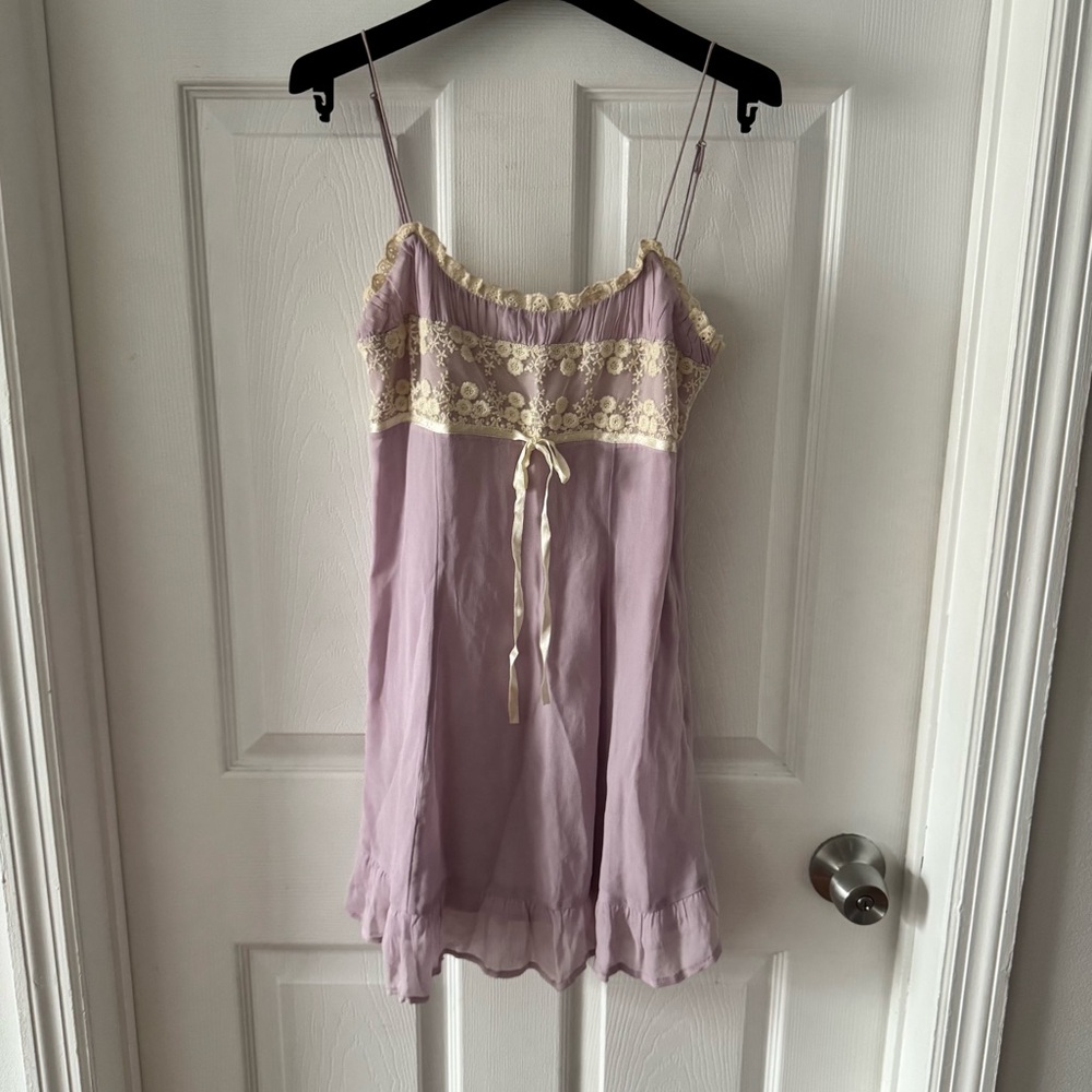 💜Urban Outfitters Lavender Out From Under “Darla” Lace Babydoll Dress (Sold Out)